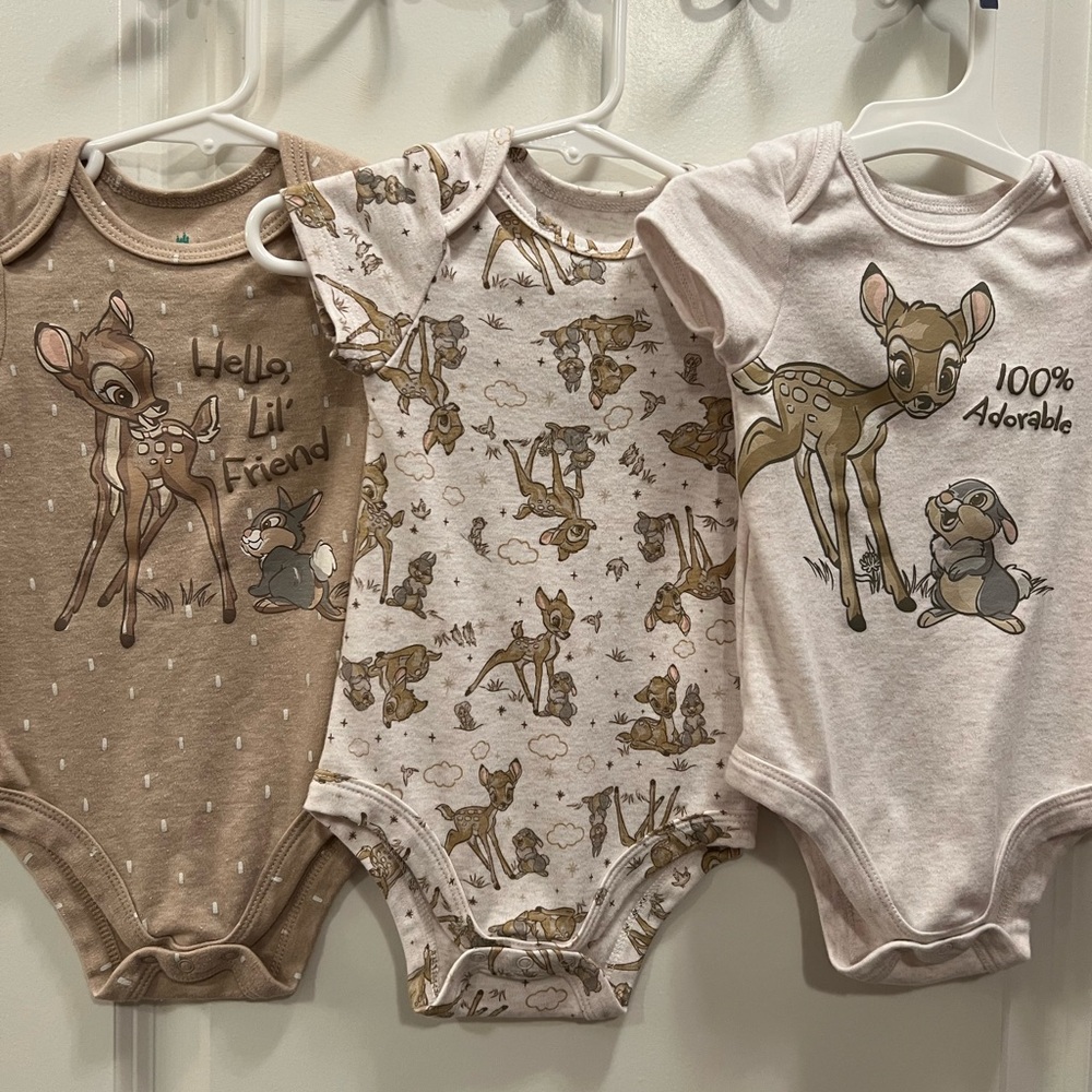 Disney Baby - Bambi & Thumper bodysuits